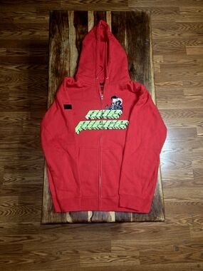 One Piece Anime Red Zip-up Hoodie